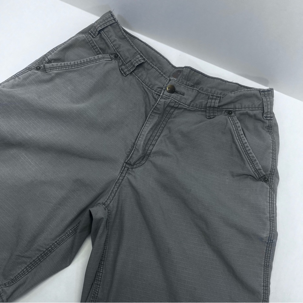 Carhartt Men's Gray Flat Front Shorts - Picture 3 of 11